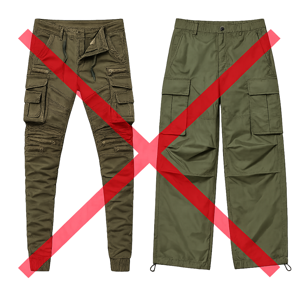 Primer pantalona koje ovaj model nije